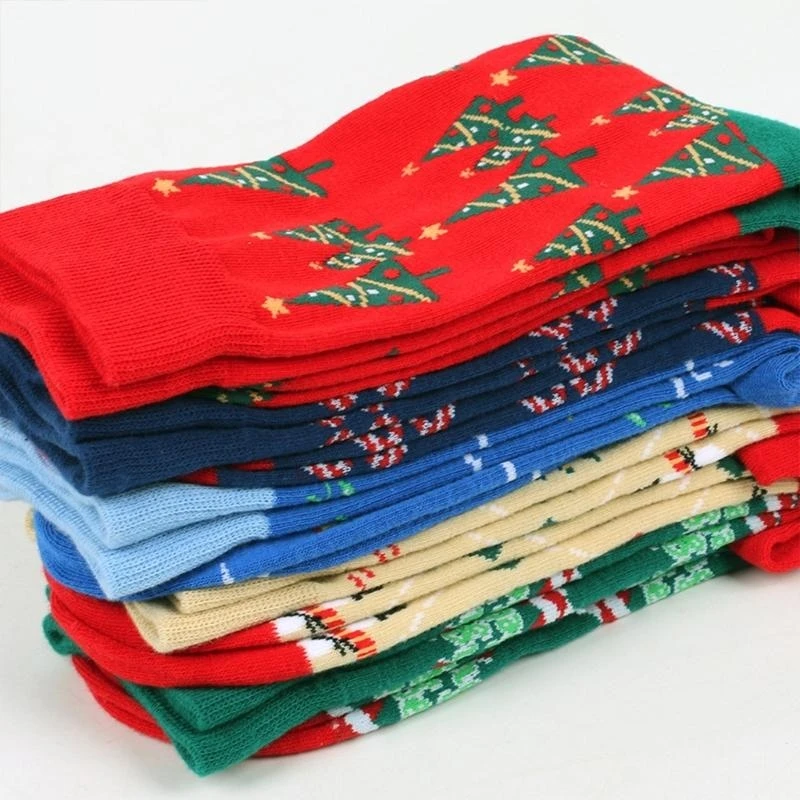 عيد الميلاد طاقم الجوارب مضحك الجدة الكاحل الجوارب الكرتون عيد الميلاد الجوارب الجوارب القطنية الجوارب العجل الجوارب للنساء 15UB