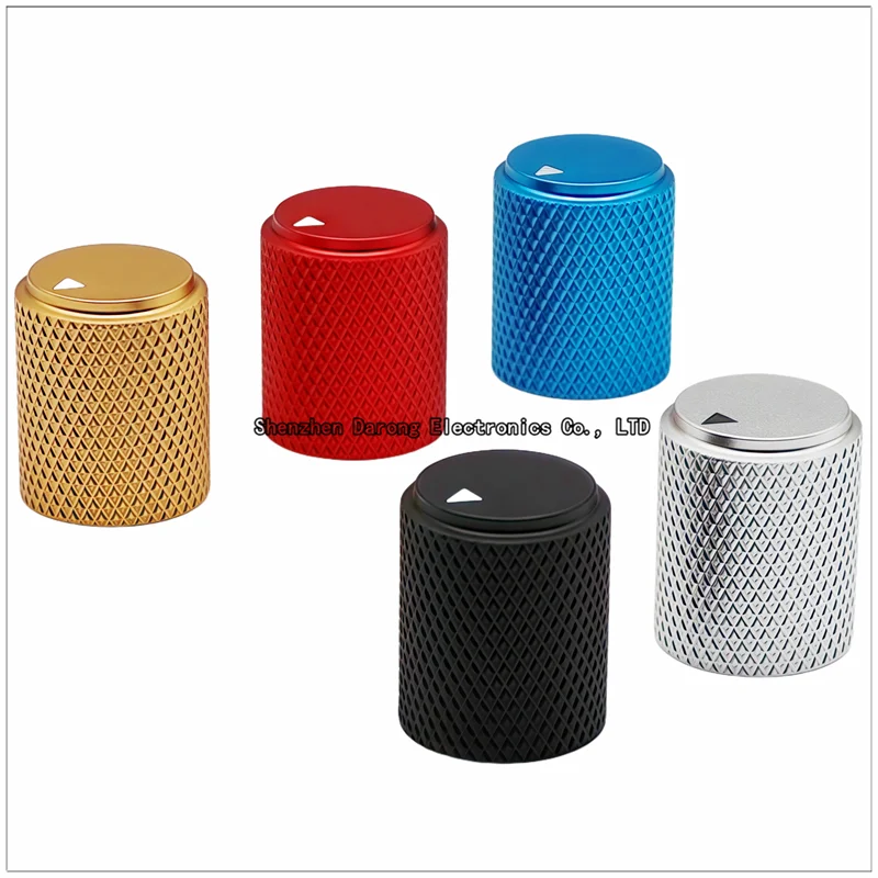 12.5×15MM all-aluminum sandblasted knob, potentiometer switch cap, volume/audio panel operation knob cap, round hole 6.0MM