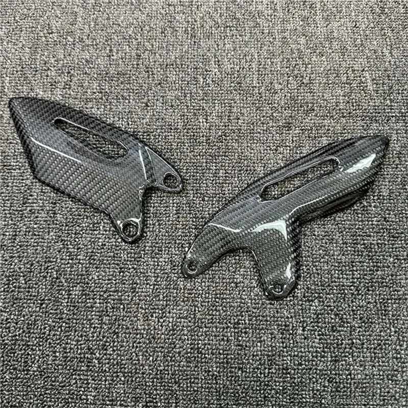 AU05 -For Kawasaki Ninja H2 H2R 2015-2024 ألياف الكربون دراجة نارية كعب الحرس لوحات مساند القدم الملحقات