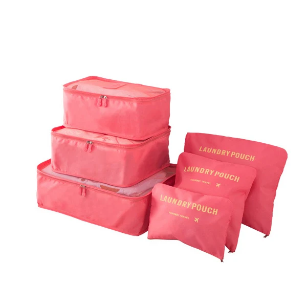 Reise-Aufbewahrungstasche, sechsteiliges Set, Gepäck, Kleidung, Sortiertasche, Geschäftsreise-Kleidung, Schuhe, Unterwäsche, Verpackung, Aufbewahrungstasche – Detail 11