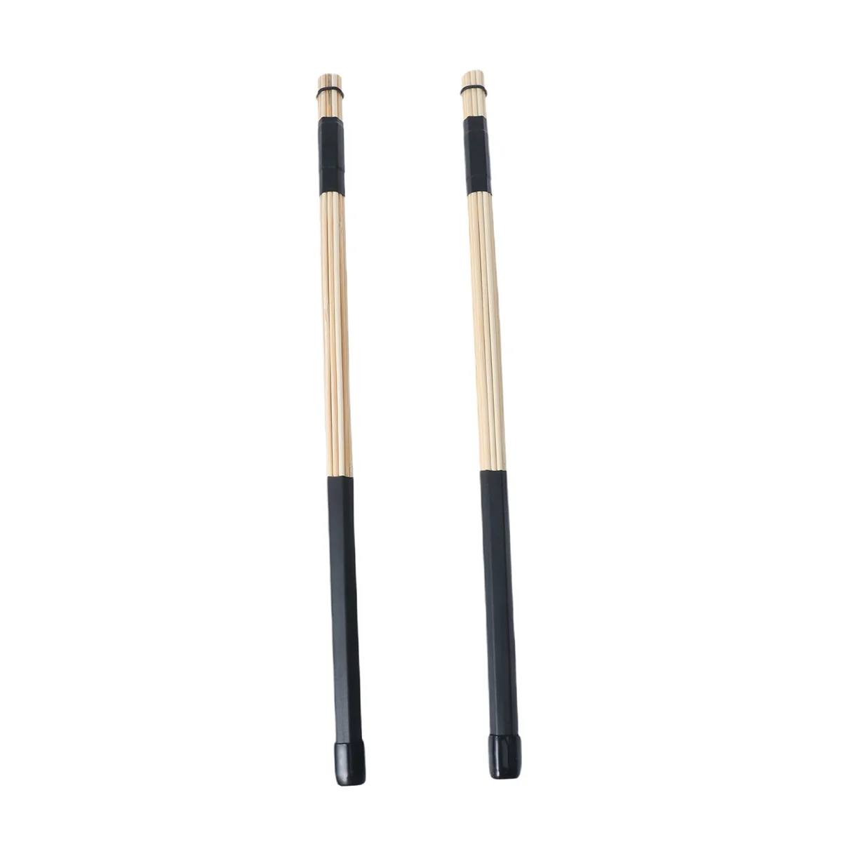 

40Cm Bamboo Drum Brushes Black For Jazz Folk Drum Stick Set Lightweight Drumming Tools Instrument Accessories