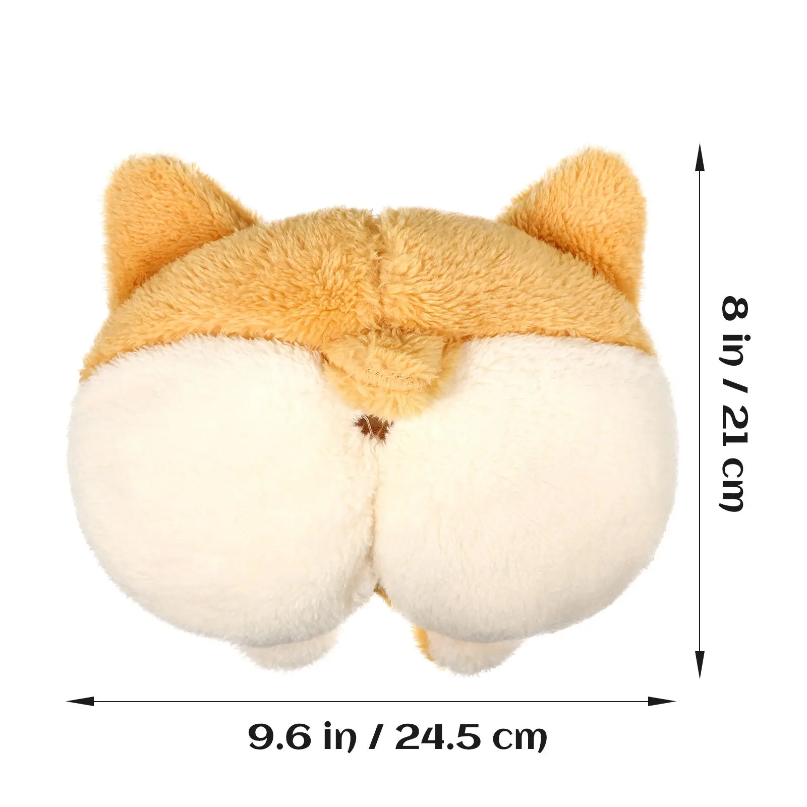 

Car Tissue Holder Napkin Dispenser Adorable Corgi Butt Shaped Plush Material Easy Install Suitable Car Home Office