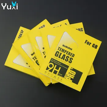 Yuxi vidro temperado anti-arranhões para gameboy advance cor para gb gbc gba gbp gba sp console protetor de tela filme guarda