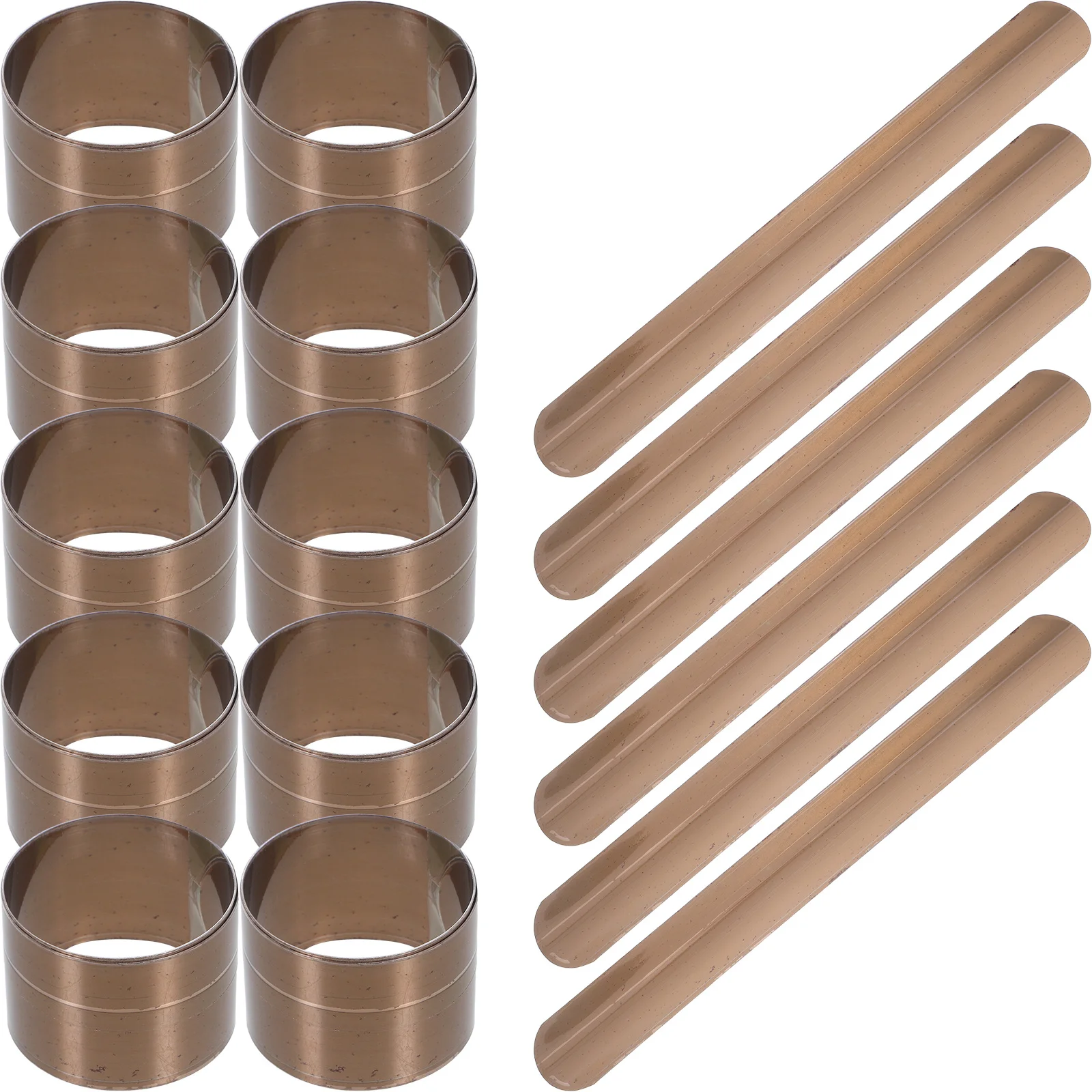 

50Pcs Kids Slap Bracelet Steel Sheets Smooth Metal Inserts for DIY Wrist Bands Customizable Craft Making Materials