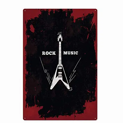 Original Retro Design Rock Music Tin Metal Signs Wall Art | Thick Tinplate Print Poster Wall Decoration