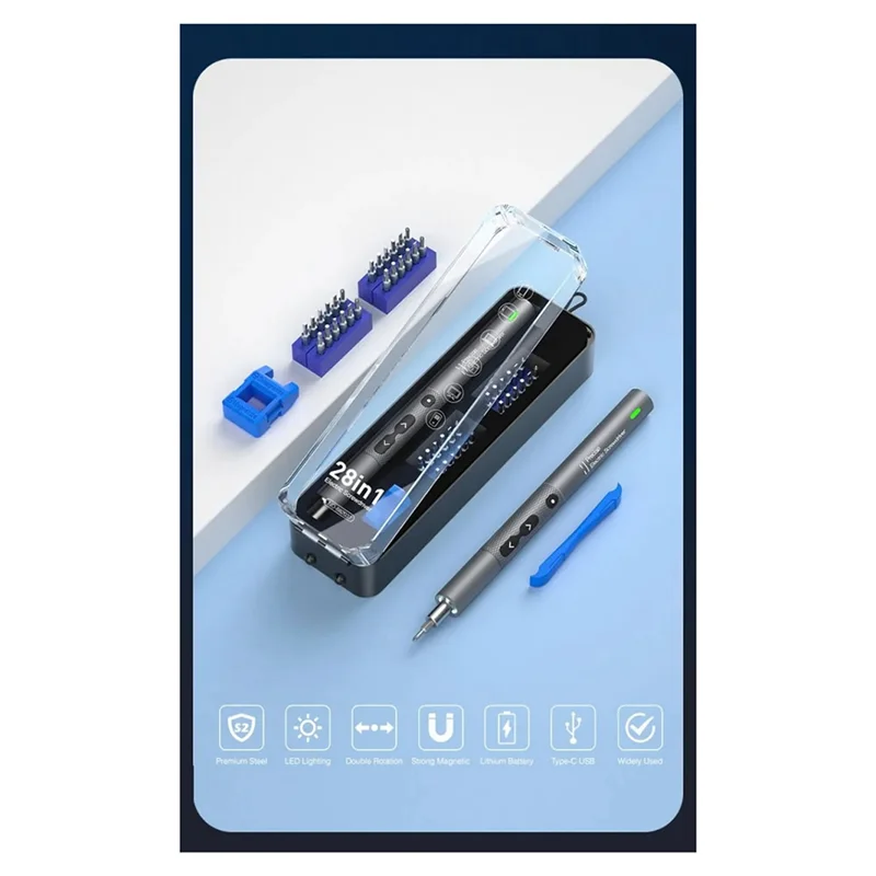 

28 In 1 Electric Screwdriver Precision Set Power Tool Kit Rechargeable Wireless Cordless Bit For Xiaomi Mobile Phone Durable