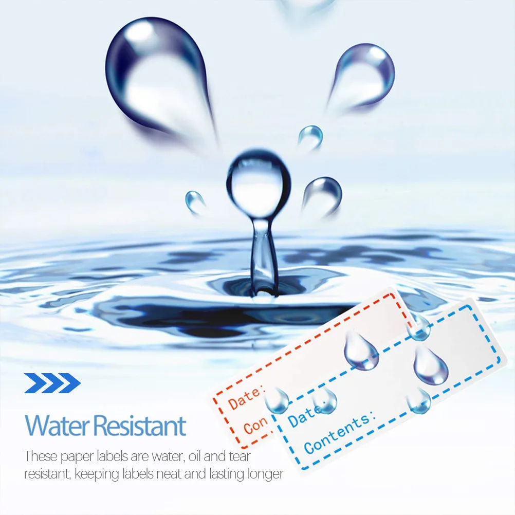 

2 Rolls Kitchen Labels for Food Containers Waterproof Date Stickers for Pantry Spice Jars Freezer Organization Home Use Gift