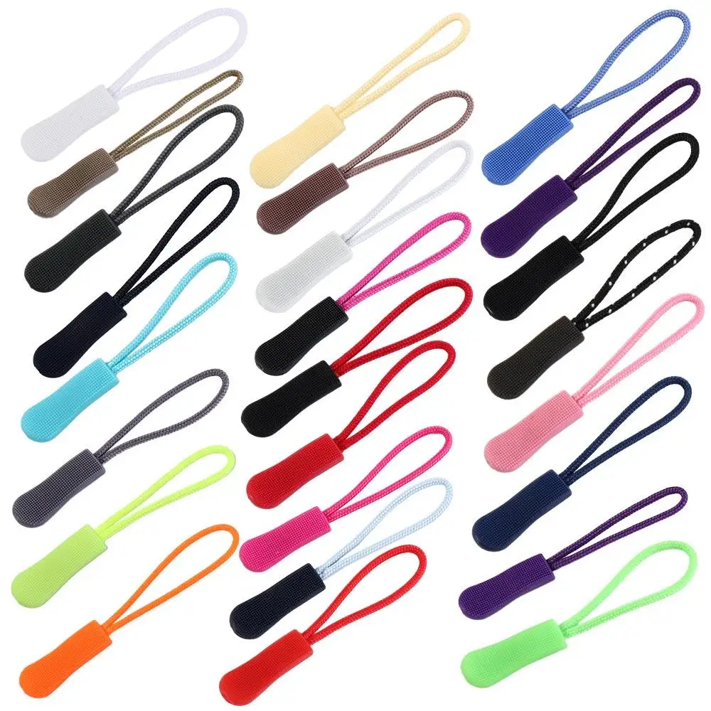 Replacement Ends Colorful Backpack Broken Buckle Suitcase Travel Bag Zipper Pull Cord Zipper Ropes Zipper Puller Fixer Zip Cord