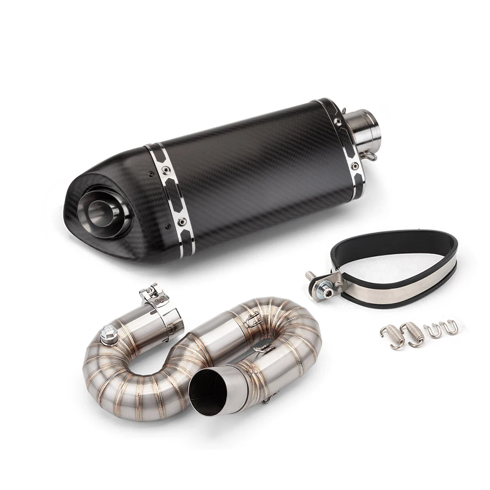 

For CBR1000RR CBR 1000RR Motorcycle Exhaust Middle Link Pipe With Carbon Muffler