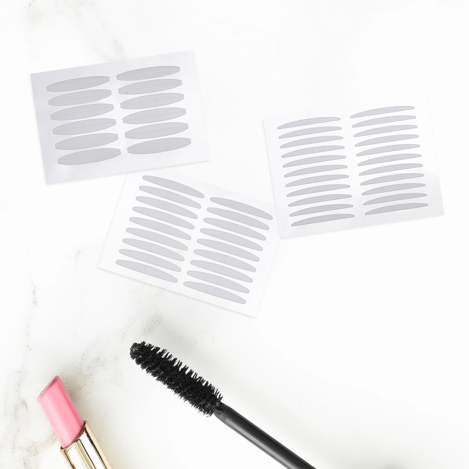

30 Sheets Double Eyelid Tape Round Corner Self Adhesive 22mm 18mm 24mm Sizes Long Wear Comfortable Eyelid Lifter Strips Enhance