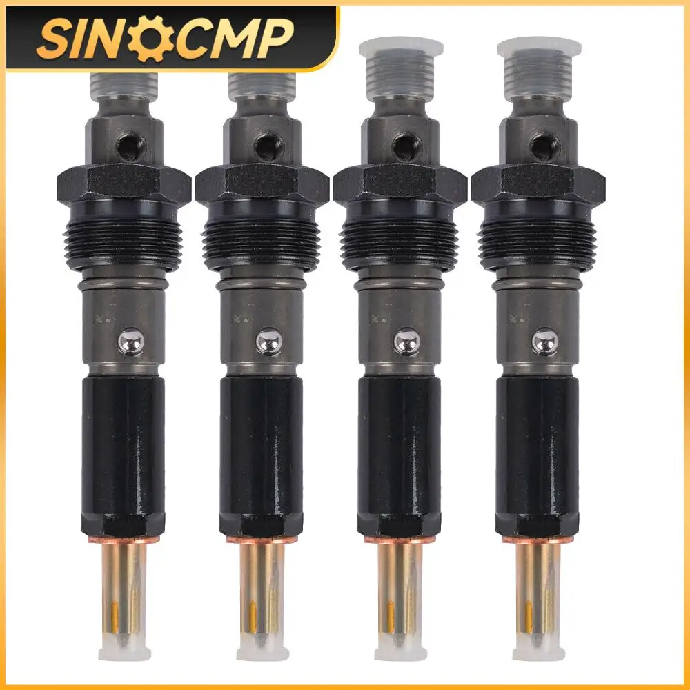 4Pcs Fuel Injectors J919331 For Case-IH Skid Steer 1840 1845C Backhoe 584E 585E 586E Windrower 8820 8830