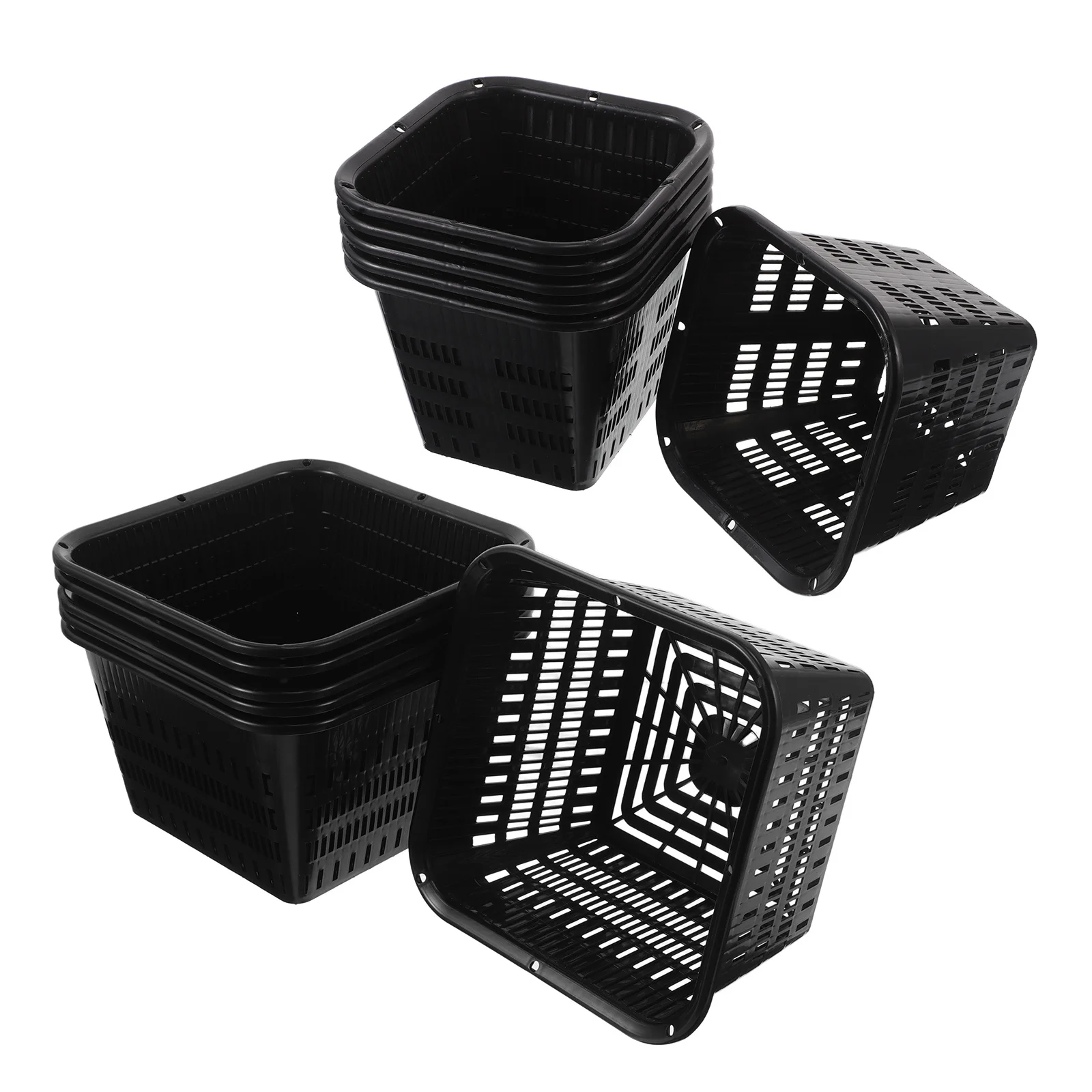 

12Pcs Orchid Planter Pot Plastic Flowerpot with Side Holes Breathable Material for Indoor Outdoor Gardening Nursery Planting