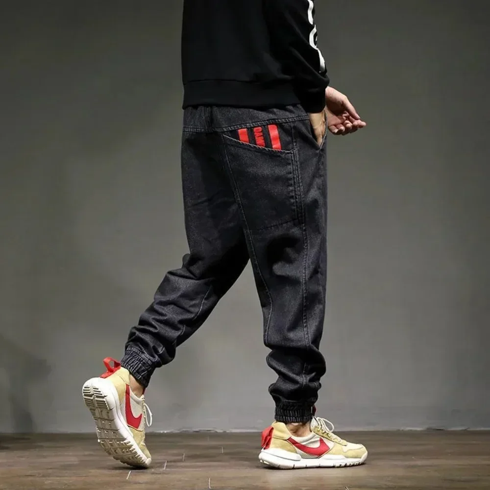 

Man Loose Baggy Jeans Hiphop Skateboard Denim Pants Street Dance Hip Hop Rap Male Trouses Chinese y2k streetwear men clothing