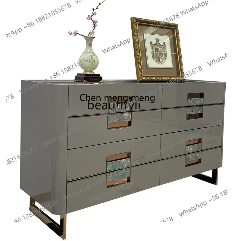 

cc1820Italian Light Luxury Restaurant Sideboard Cabinet Large and Small Apartment Type Suite Villa Entrance Entrance Cabinet