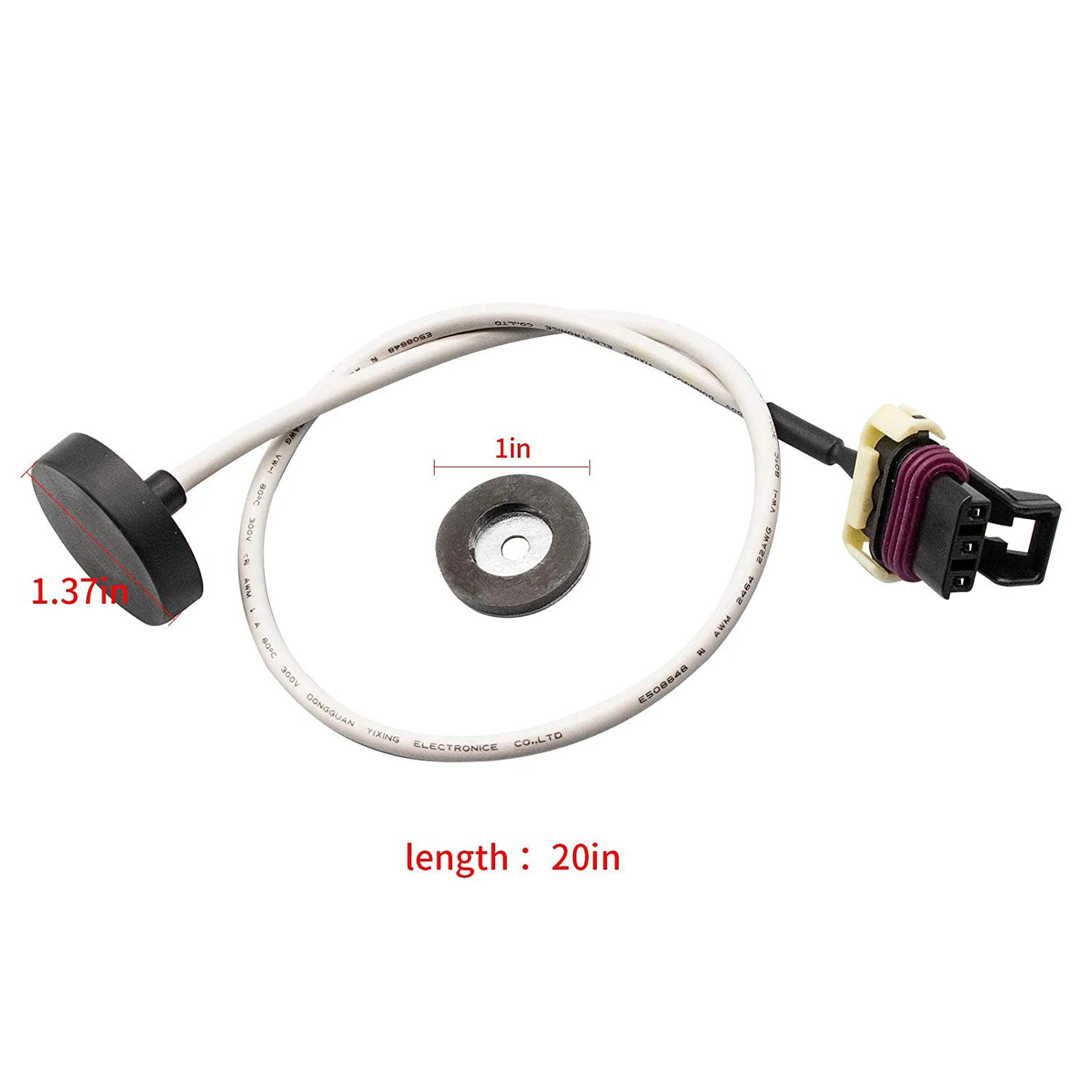 Speed Sensor Harness  (48V ）with High Speed Sensor Magnet For EZGO electric 48 volt TXT Vehicles Golf Cart OEM  620422 73328-G01