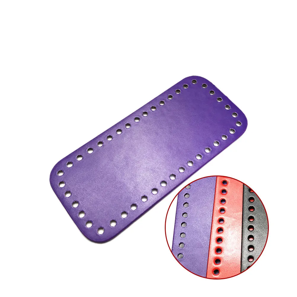 

PU DIY Needle Crochet Bag Bottom Base Gloss Lamination Smooth Shining Durable Practical Bottom Shaper Pad Handmade