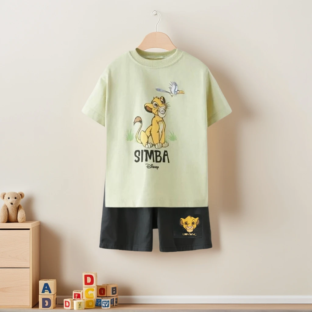 Set per bambini di marca Set di vestiti estivi di Topolino Ragazzi Bambini T-shirt a maniche corte e pantaloncini Abiti Set di top casual alla moda