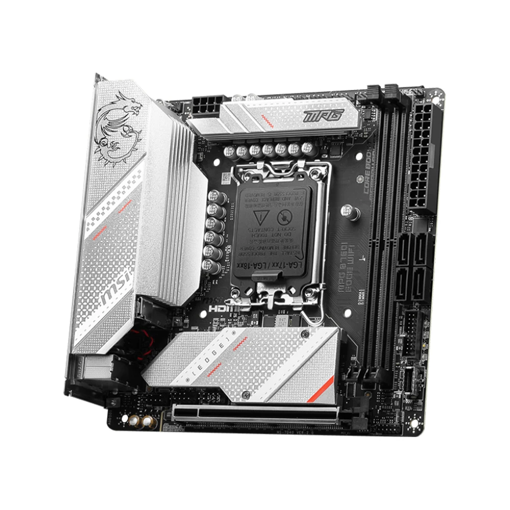 اللوحة الأم MSI MPG B760I EDGE WIFI تدعم 14900KF 13900K 12900K 12600K 12400F 12100F CPU DDR5 64GB HDMI NVME M.2 Mini-ITX
