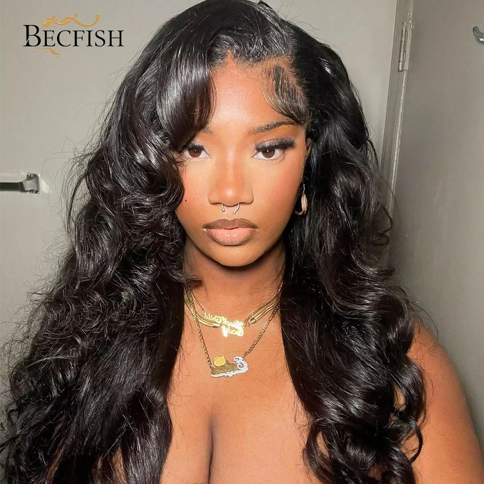 

13x6 HD Парики из натуральных волос на кружеве 13x4 Объемная волна Предварительно выщипанный парик на кружеве Прозрачный парик из натуральных волос на кружеве для женщин