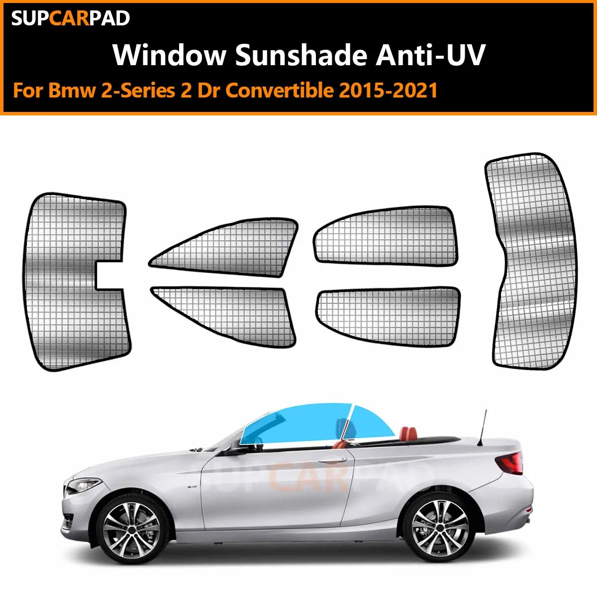 

Для BMW 2-й серии (2-дверный кабриолет) 2015-2021: Индивидуальные солнцезащитные шторки на окна автомобиля, анти-УФ, козырьки-дефлекторы, аксессуары