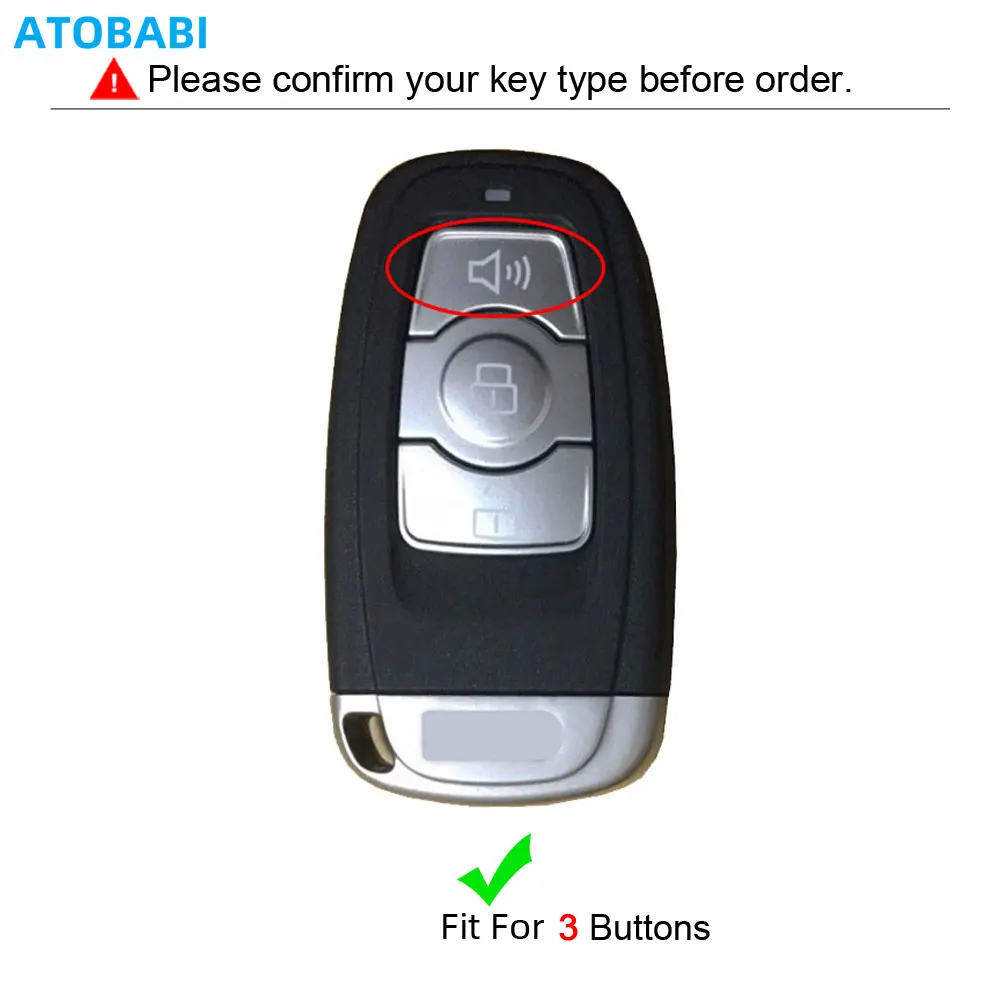 Leather Car Key Cover For Great Wall Haval Hover H6 2015 C50 Hoist 3 Buttons Smart Remote Fob Shell Case Keychain Protector Bag