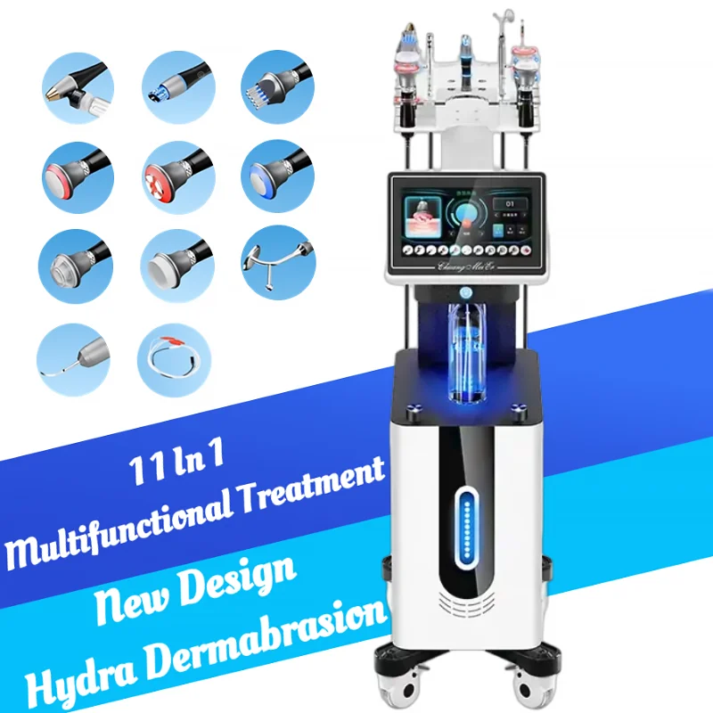 11 In 1 Diamond Deep Cleaning Jet Aqua Facials Skin Care Remove Blackheads Professional Spa Facial Machine