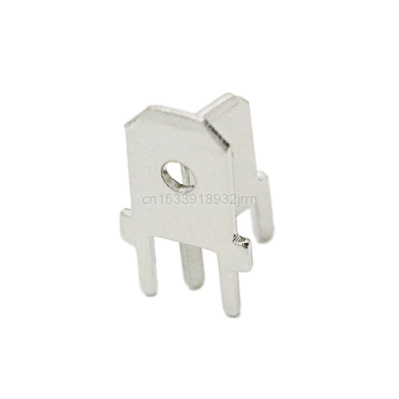 100Pcs 2.8mm/4.8mm/6.3mm Inserts Plug male Terminal PCB Solder lug thickness 0.8 two legs ,PCB welding sheet 2.8 4.8 6.3