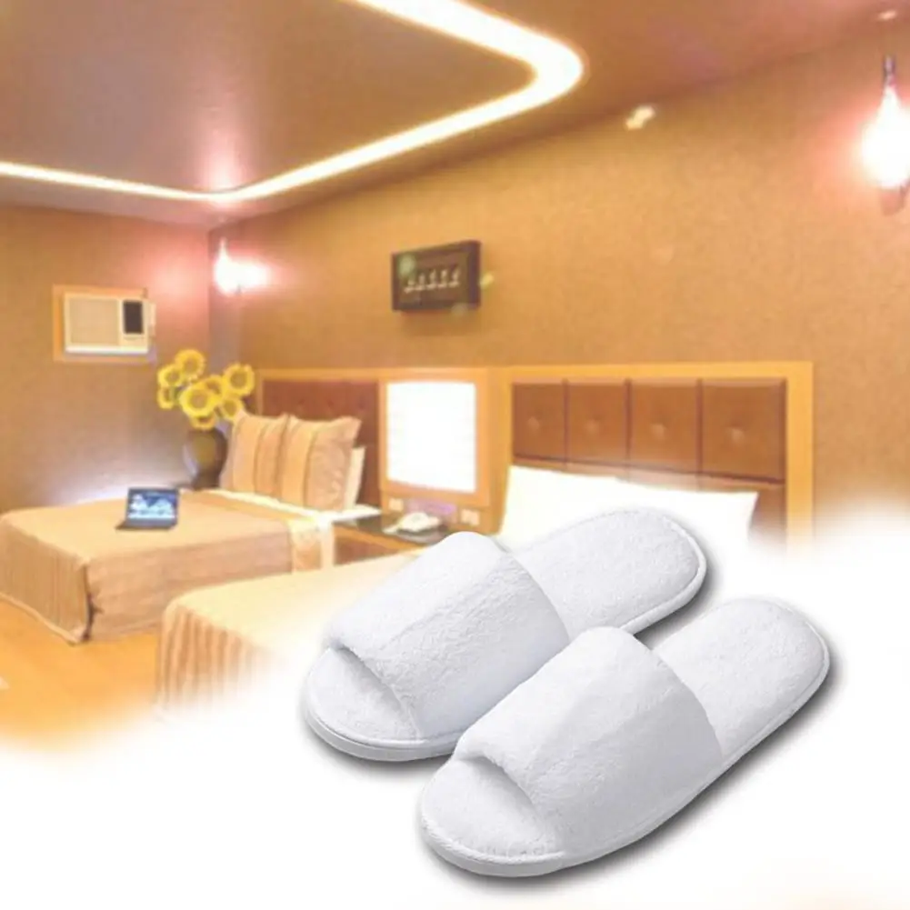1pcs Hotel Hotel Slippers Thickened Disposable Home Hospitality Slippers Soft And Comfortable Slippers