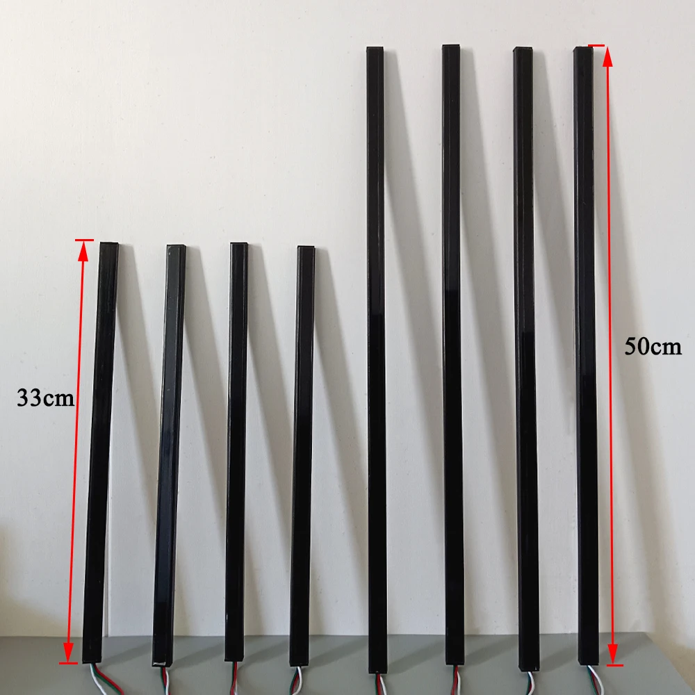 Kit de barra de luz LED con sincronización de ritmo musical, 33cm/50cm, WS2812 RGB direccionable SP107E, controlador Bluetooth DC5V, cambio de Color dinámico