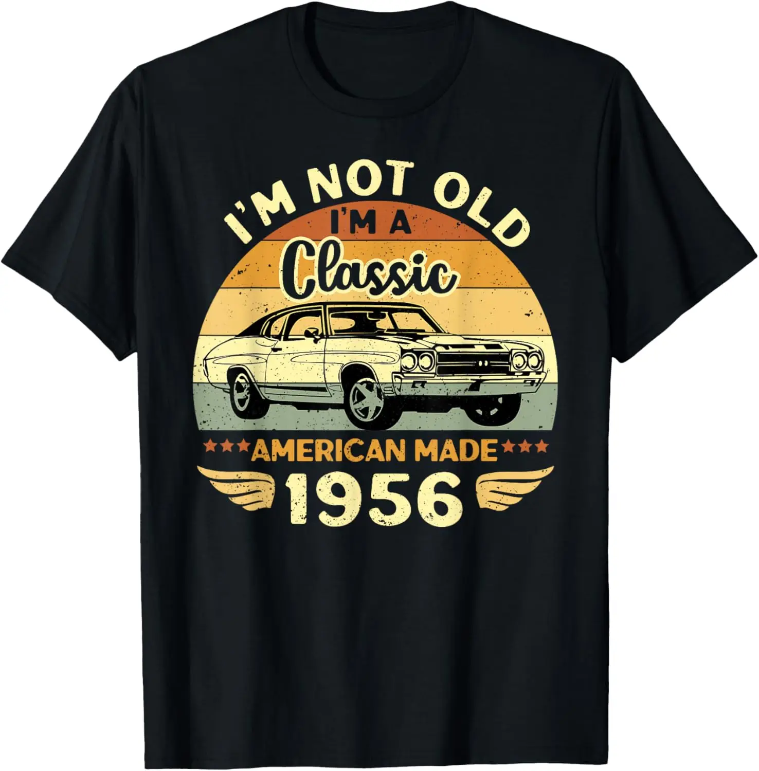 Vintage 1956 Car Birthday Gift Im Not Old Im a Classic 1956 T-Shirt