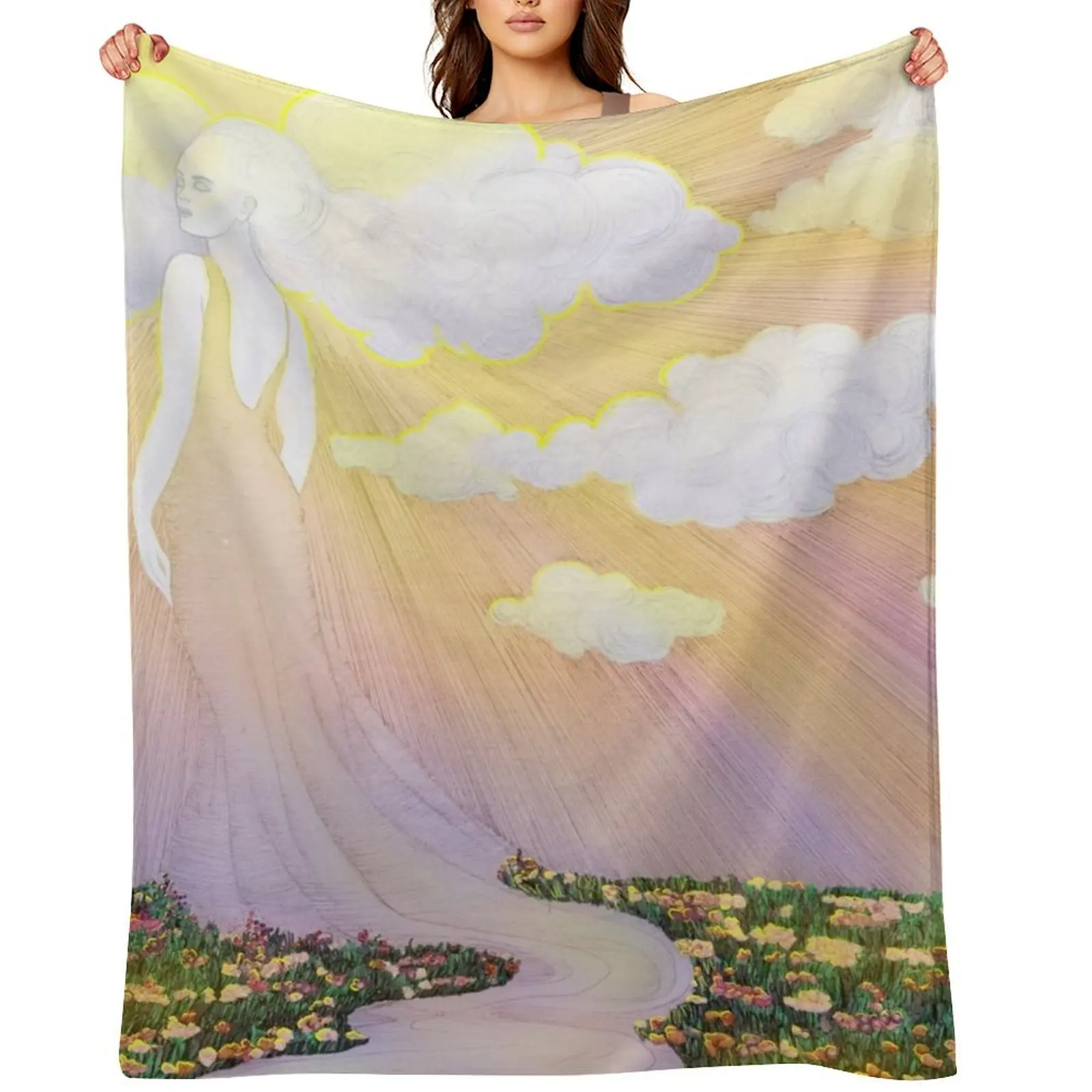 

Dawn Spirit of the River and Sky Throw Blanket Blankets For Baby Shaggy Plaid Thermals For Travel Blankets
