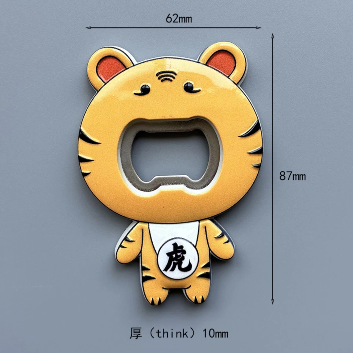 2026Twelve zodiac resin bottle opener refrigerator with dragon, tiger, cattle, horse, snake, the Year of the Loong animal magnet