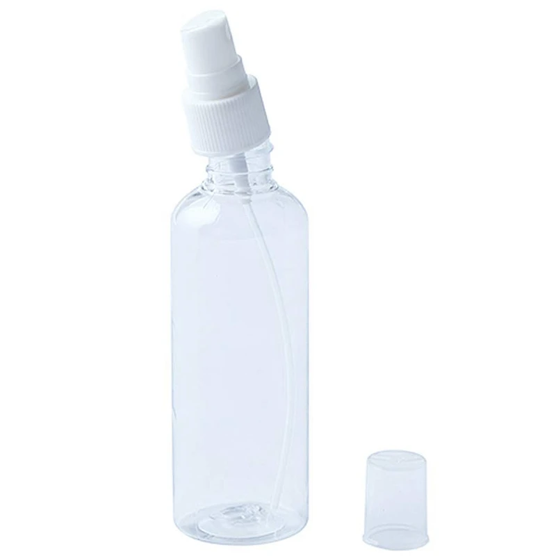 

UNCL 50PCS 100 Ml Transparent Plastic & 50 Pieces 50Ml Spray Bottles