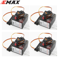 4pcs/lot Emax ES09MA 4.8-6.0V Metal Analog Swash Servo Compatible With Futaba JR For 450 Helicopter Tail Airplane Accessories