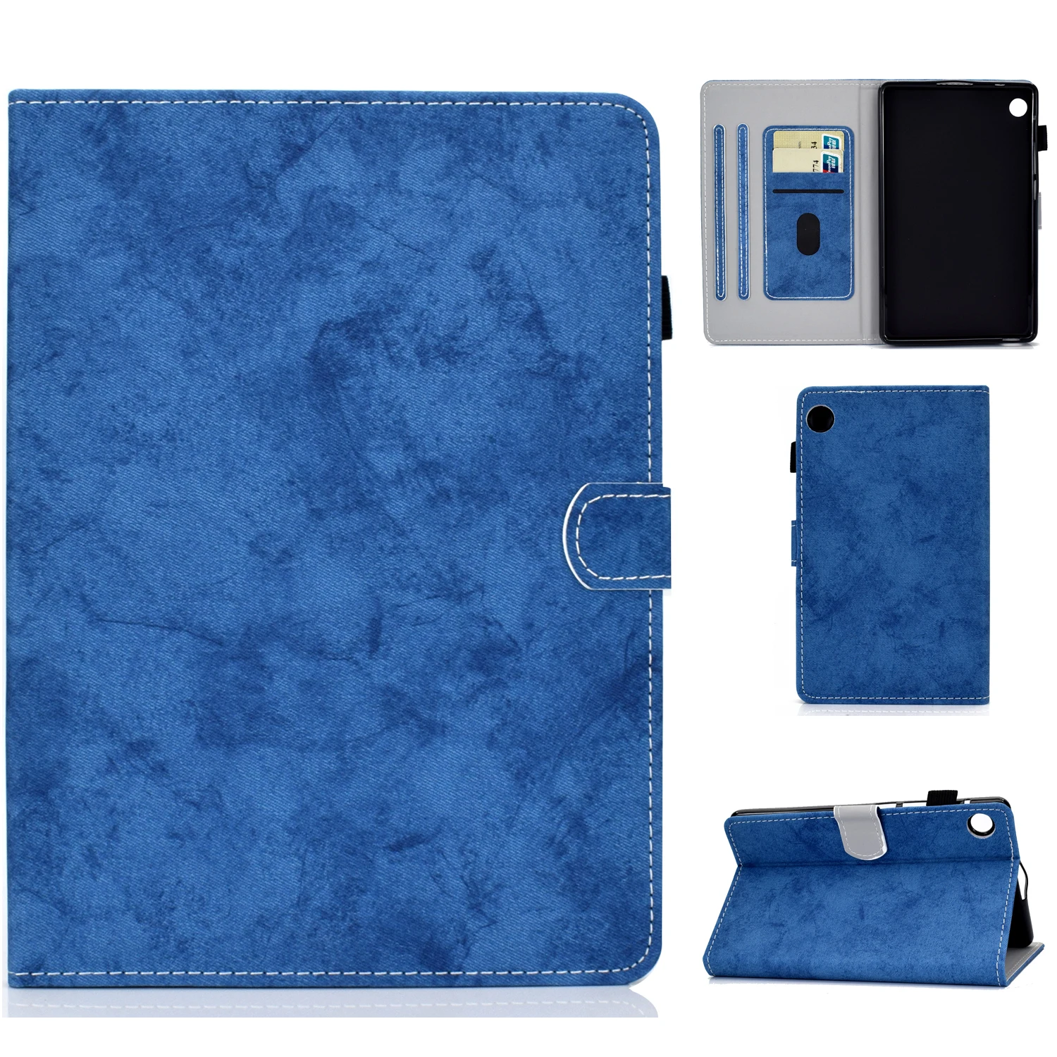 Flip Textured leather Cover For Huawei MatePad T8 Case 8.0 inch Card slot wallet Fall prevention Tablet protective Cover