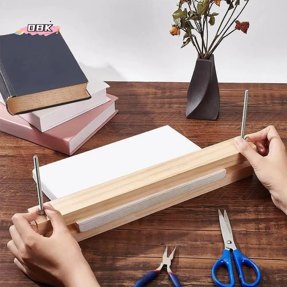 

Multifunctional Flat Paper Press Machine Sturdy Practical Bookbinding Press Convenient Portable Book Binding Kit DIY Bookbinding