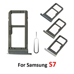 Для Samsung Galaxy S7 G930 G930F G930FD G930A G930P G930V корпус телефона Новый адаптер для SIM-карты Micro SD Держатель для карт