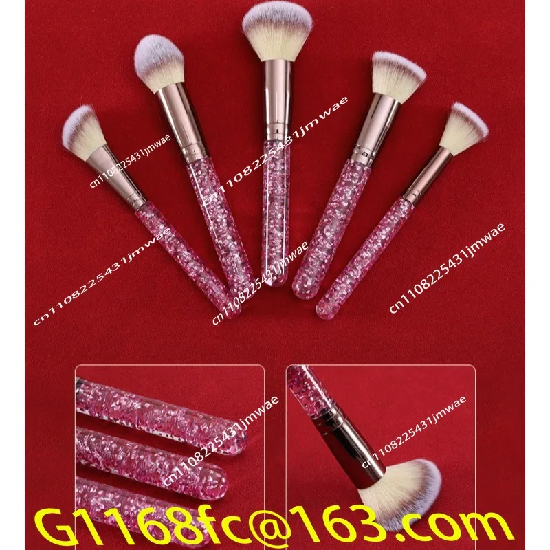 New 23 Piece Set of Diamond Studded Makeup Brushes, Diamond Headbands, Eyelash Clips, Makeup Tools