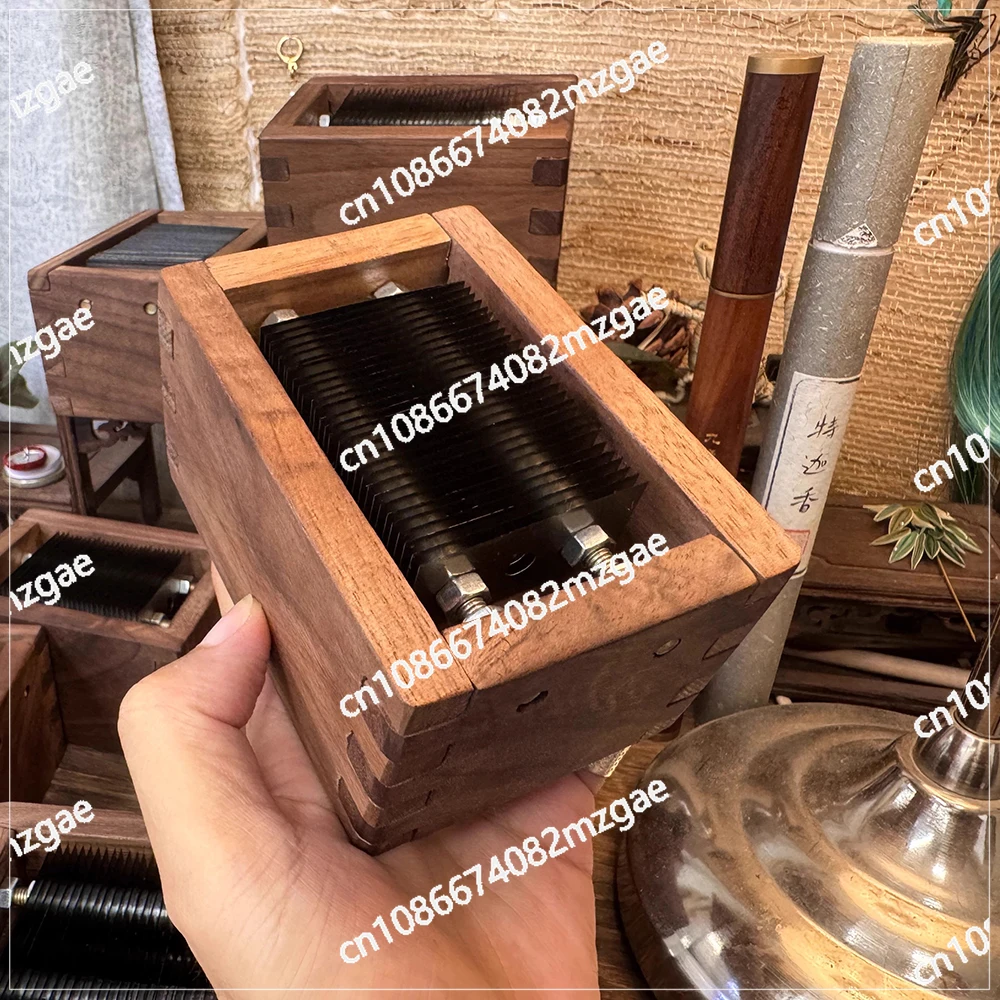 Black Walnut Wood Mortise and Tenon Joints Professional Tailor's Chalk Sharpener - Precision Chalk Cutting Tool