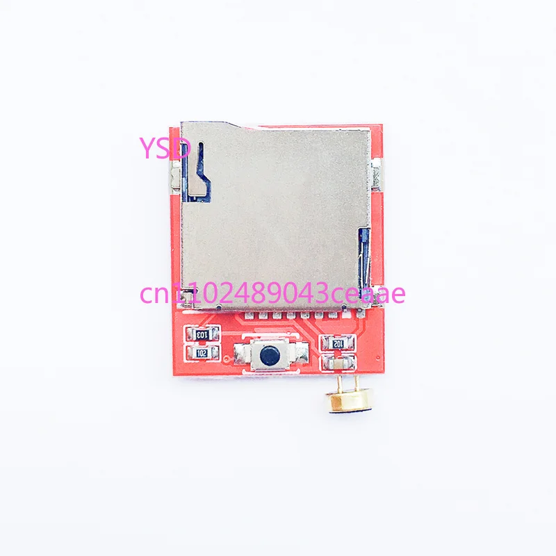 Small Digital Audio Recorder Module, Support Micro SD Card Voice Recording Playback Board