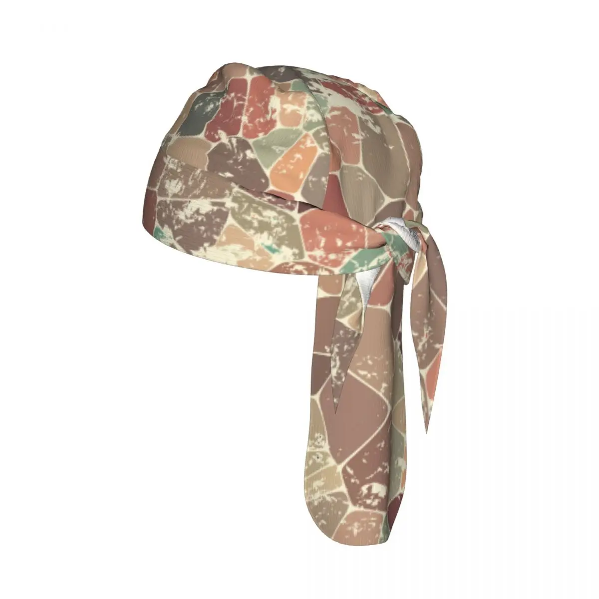 

Bicycle Headband Cap Retro Mosaic Geometric Abstract Background Cycling Headscarf Quick-dry Sun-Protective Hat Head Scarf