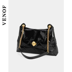 Venof Luxury Chain Bag 100% Soft Cow Leather Original Design High Quality Women Crossbody Bag Office Commuting Shoulder New bag