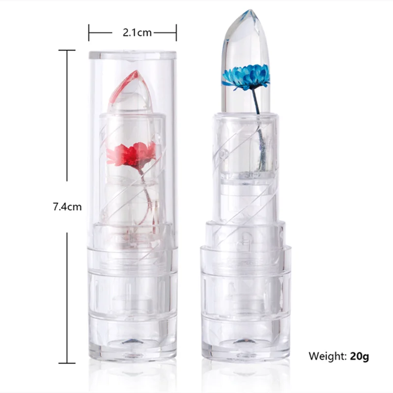 Feuchtigkeitsspendender Lippenbalsam für trockene, rissige Lippen, Blumengelee-Lippenstift, feuchtigkeitsspendende Lippen-Make-up-Basis, täglich unverzichtbar, 2025, neu