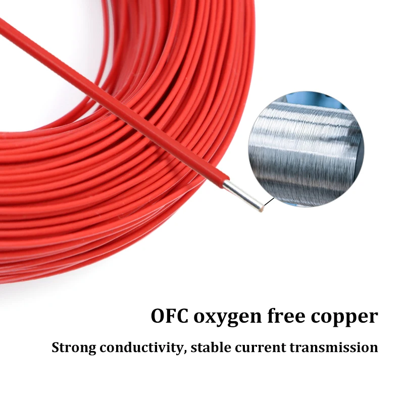 Oxygen-free Copper Cable Single Core Silver Plated Wire 30 28 26 24 20 18 17AWG FEP Insulation HiFi Audio Speaker Headphone Line