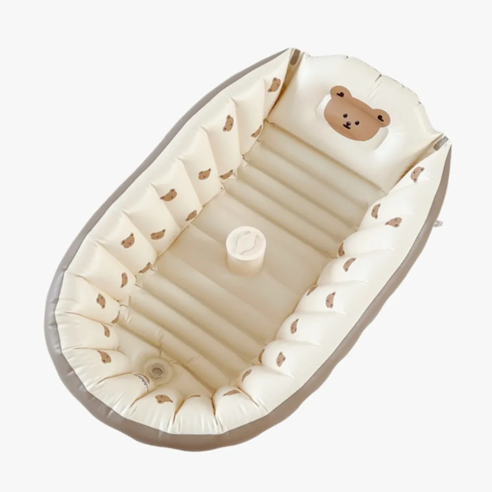 Banheira dobrável portátil para bebês recém-nascidos, banheira para casa, piscina de brincar de verão