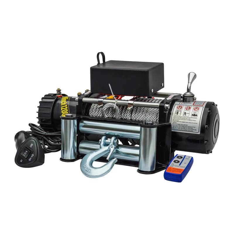 

Professional Certification 48v Heavy Duty Electric Car Winch Traction Off Road Winch With Wireless Control