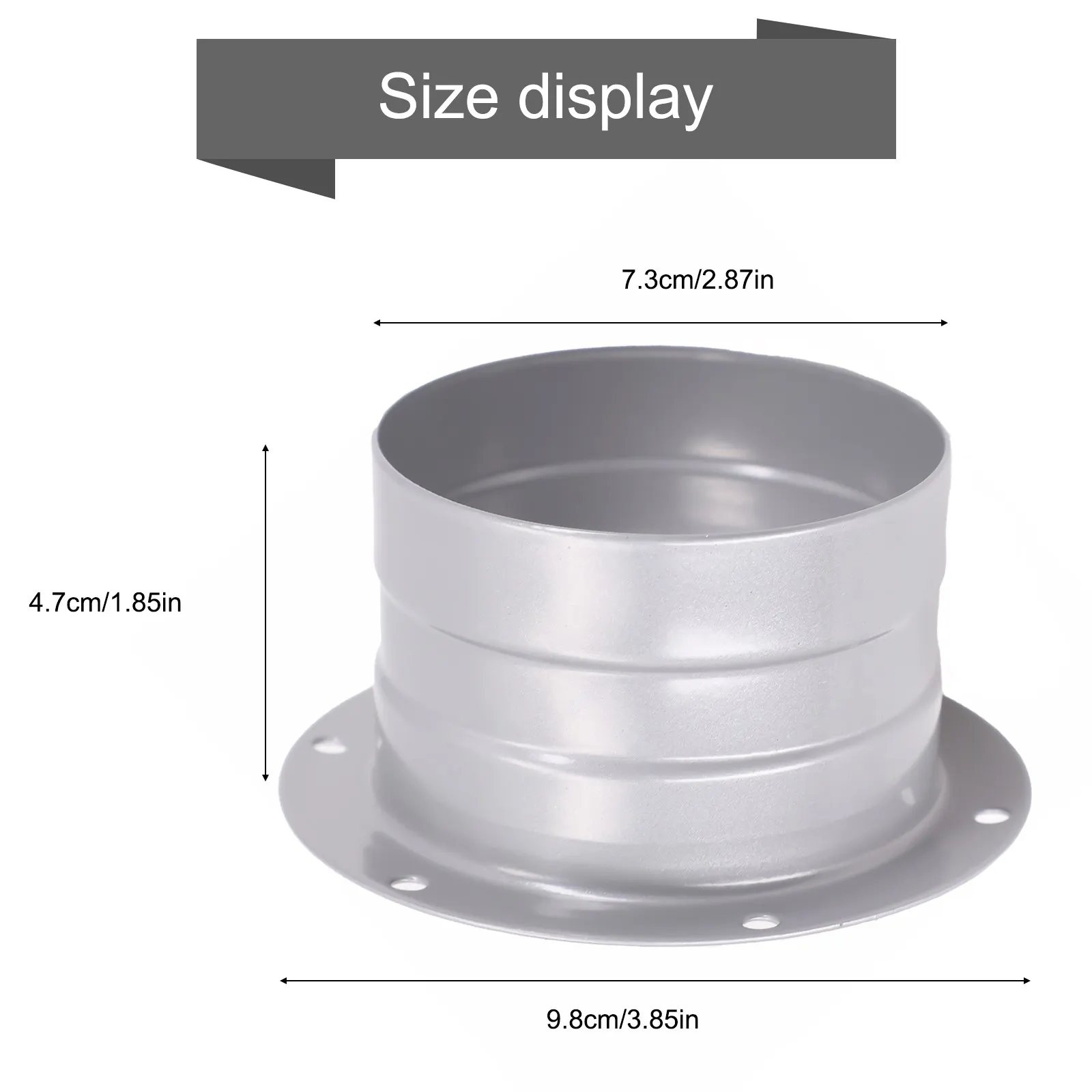 

Adapter Flange Connection Flange Flange Adapter Galvanized Gray Metal Wall 100mm 120mm 150mm 1pcs 200mm None None