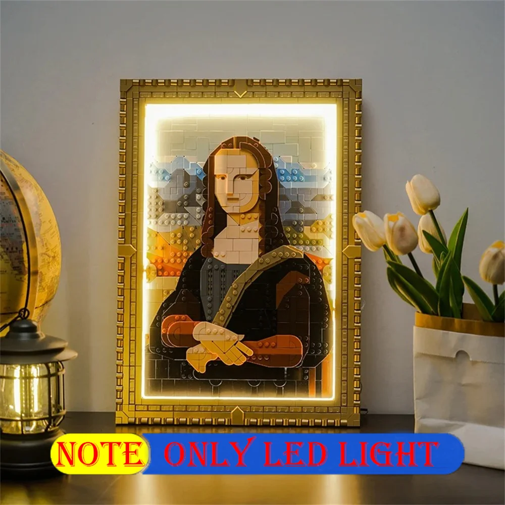 Set di illuminazione per 31213 Mona Lisa Art And Crafts Non blocchi di costruzione (solo kit luce LED)