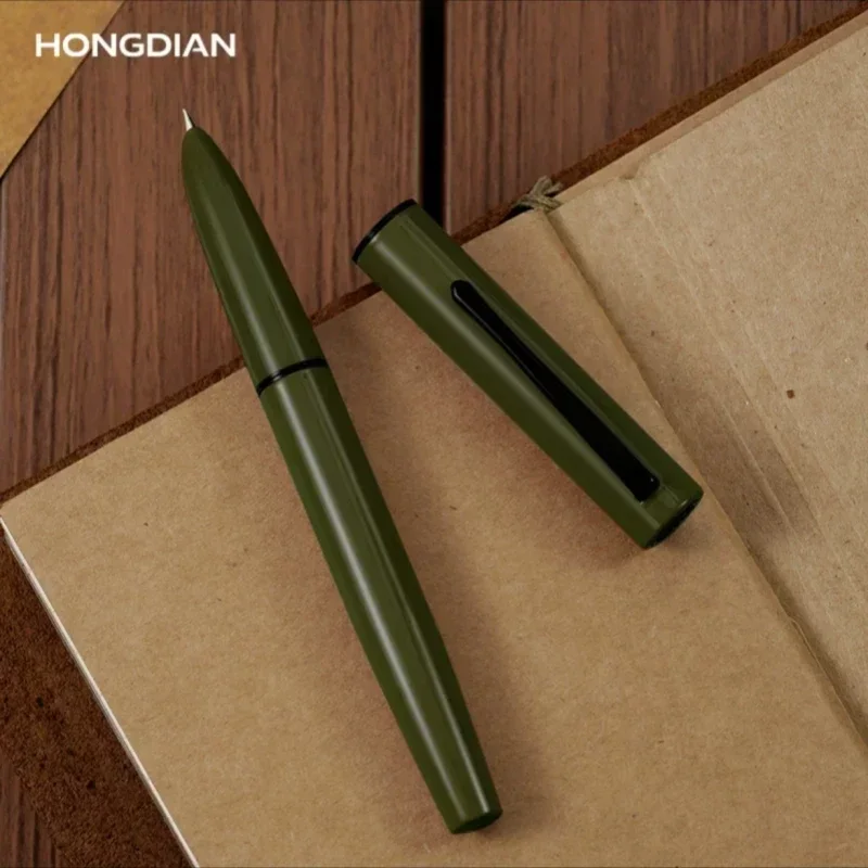 Hongdian Fountain Pen C1 Metal Explorer Retro EF/F Hooded Nibs Writing Business School Office Supplies Gift Pens Stationery