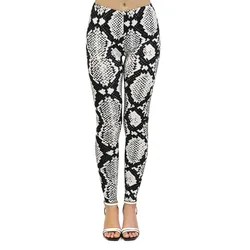 Leggings con stampa in pelle di serpente collant Leggings da Yoga senza cuciture Soft Gym Fitness sport Hip Lift pantaloni elastici Streetwear pantaloni da donna